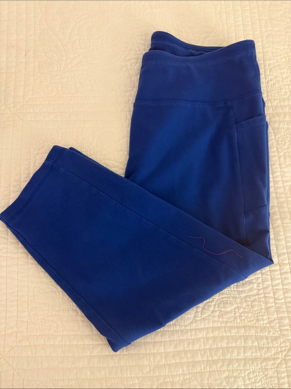 Talbots Royal Blue Capri Pants with Side Pockets